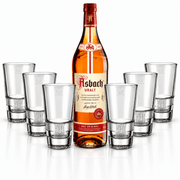 Asbach Uralt 0,7 l mit Original Longdrinkgläsern 6 Stück - TwentyFourParty