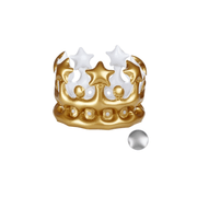 Aufblasbare Krone 23 cm - TwentyFourParty