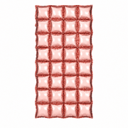 Aufblasbarer Folienvorhang Roségold 72 x 143 cm - TwentyFourParty