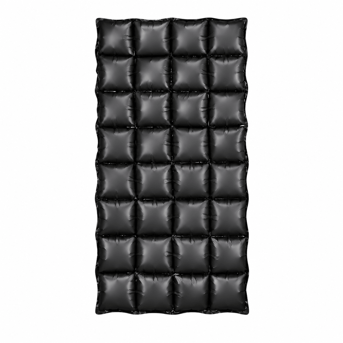 Aufblasbarer Folienvorhang Schwarz 72 x 143 cm - TwentyFourParty