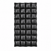 Aufblasbarer Folienvorhang Schwarz 72 x 143 cm - TwentyFourParty