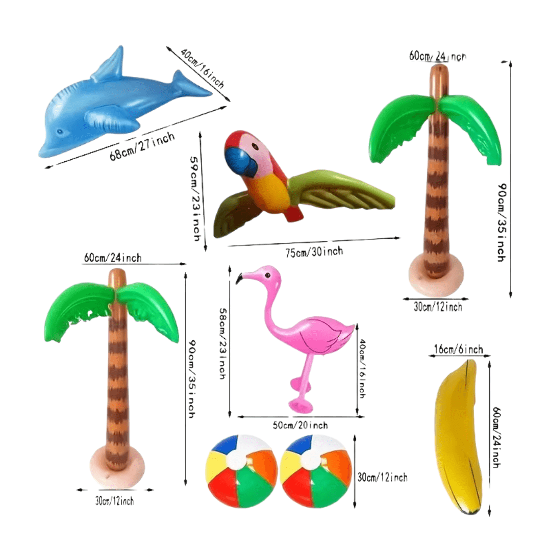 Aufblasbares Hawaii - Party - Deko - Set - TwentyFourParty