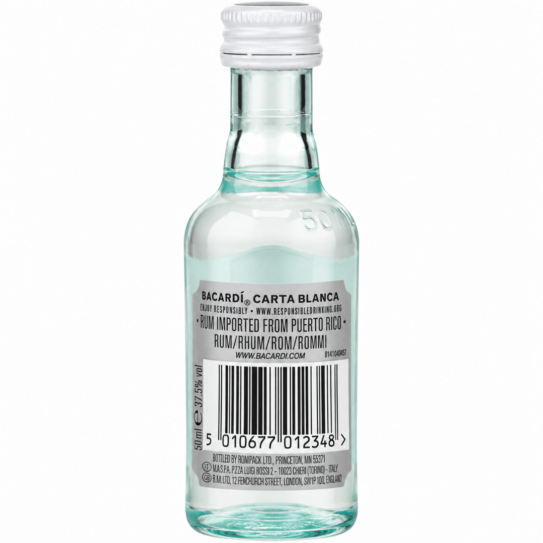Bacardi Carta Blanca Mini PET 10× 0,05 l - TwentyFourParty