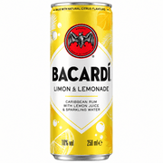 Bacardi Limón & Lemonade 12 × 250 ml - TwentyFourParty