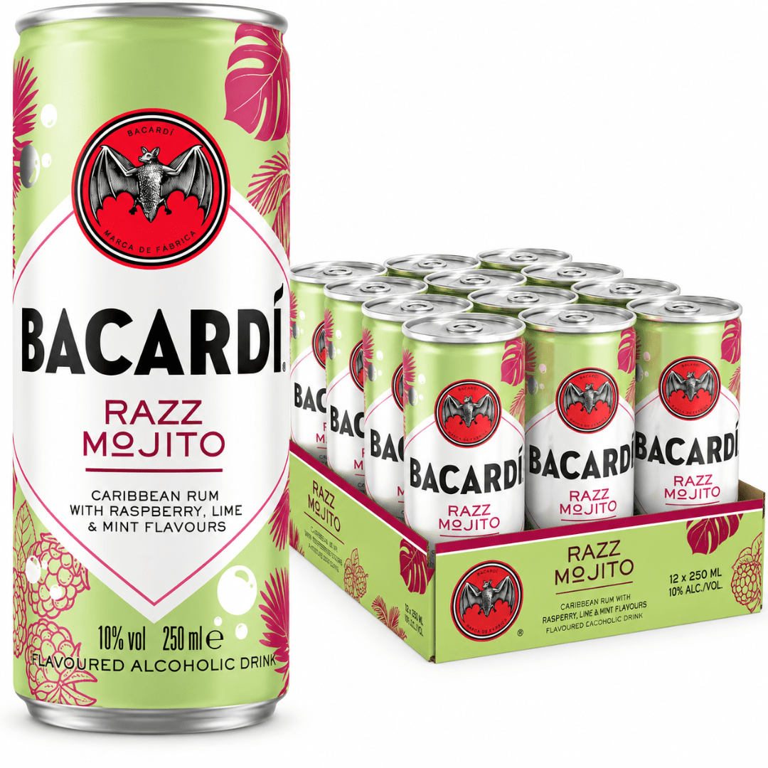 Bacardi Razz Mojito 12 × 250 ml - TwentyFourParty