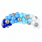 Ballongirlande Blau 200 cm, 60 Ballons - TwentyFourParty