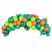 Ballongirlande Dino Grün 200 cm, 60 Ballons - TwentyFourParty