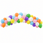 Ballongirlande Regenbogen 200 cm, 60 Ballons - TwentyFourParty