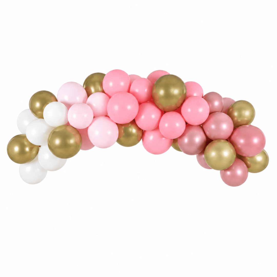 Ballongirlande Rosa 200 cm, 60 Ballons - TwentyFourParty