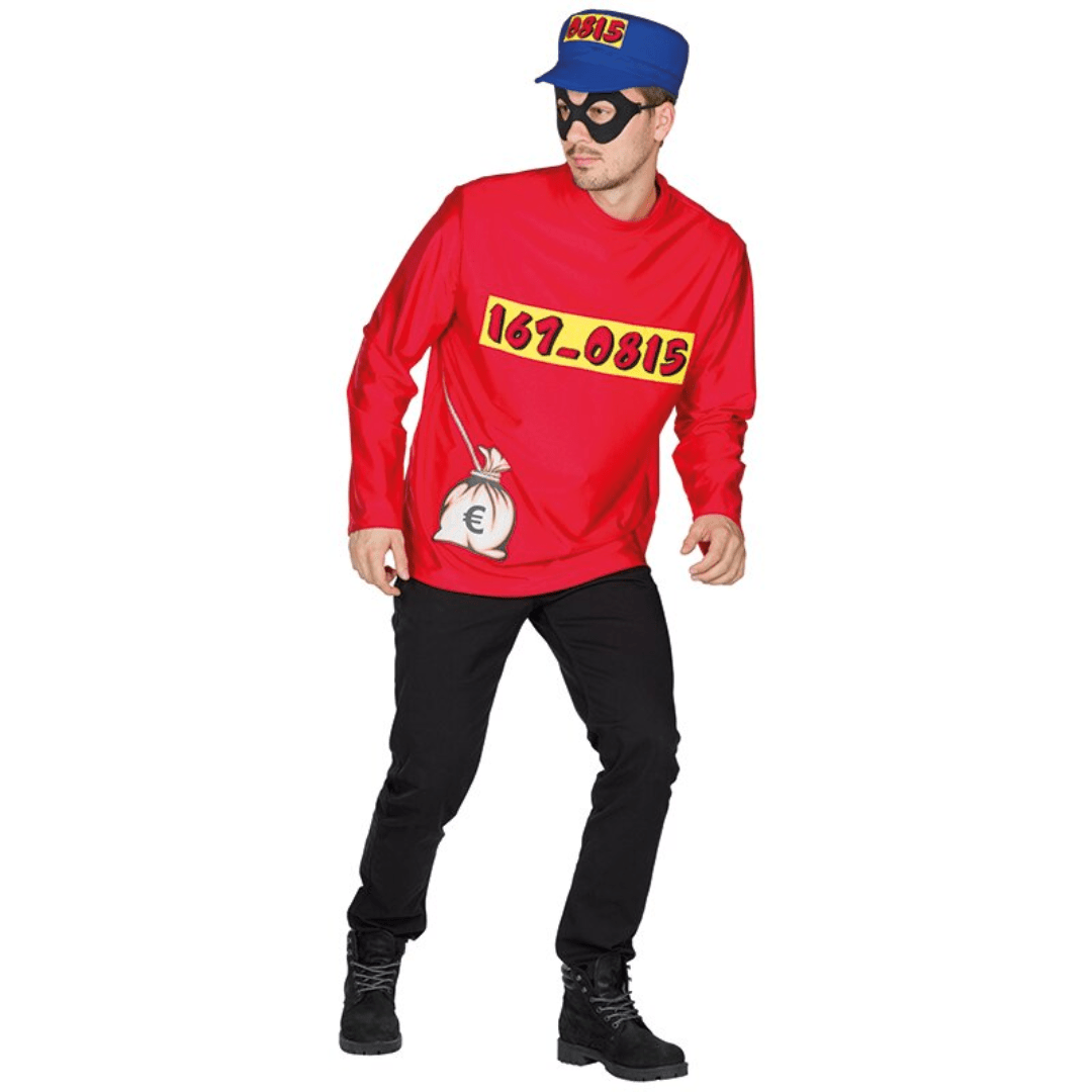 Bankräuber Karneval Kostüm - TwentyFourParty