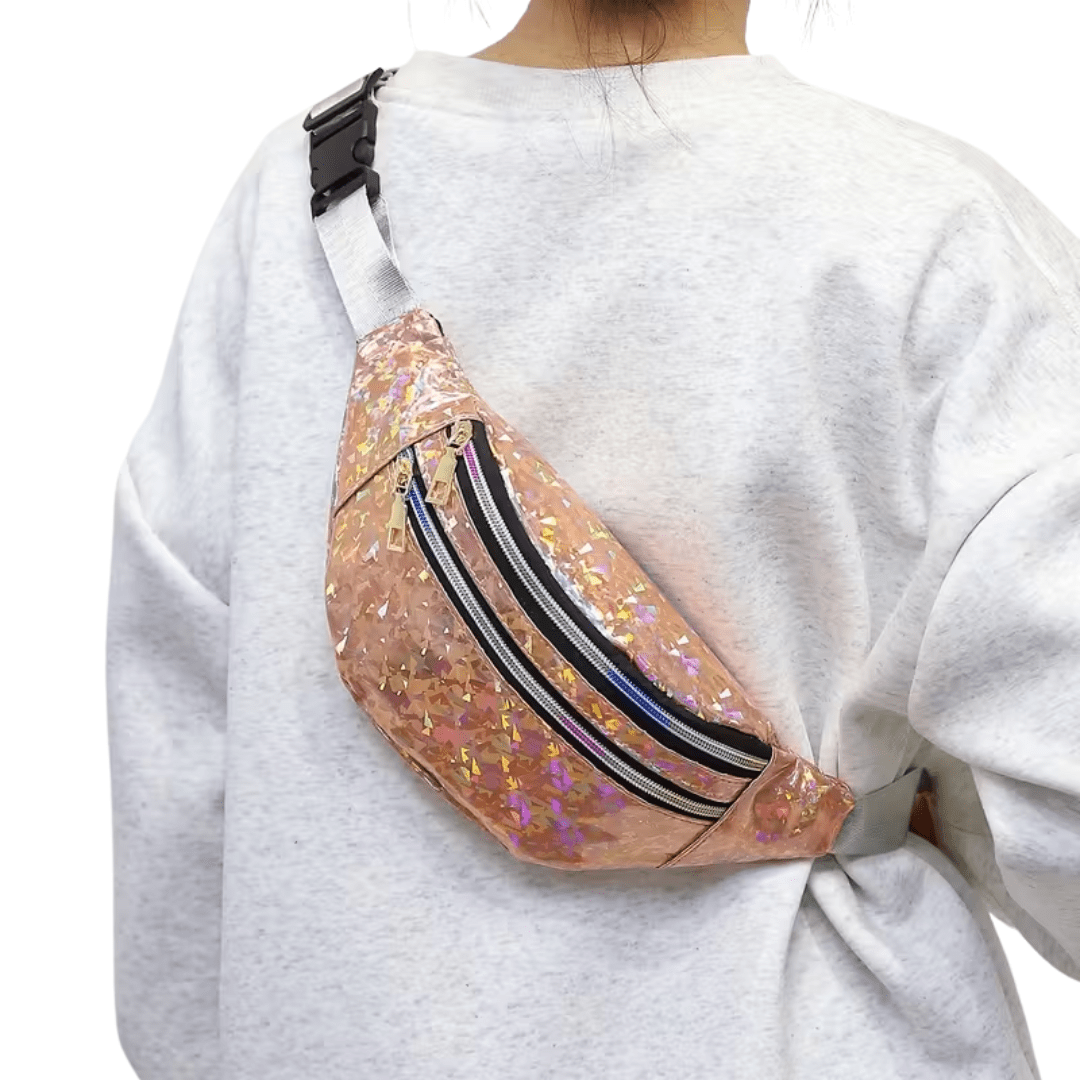 Bauchtasche Glitter Holo Hell Gold - TwentyFourParty