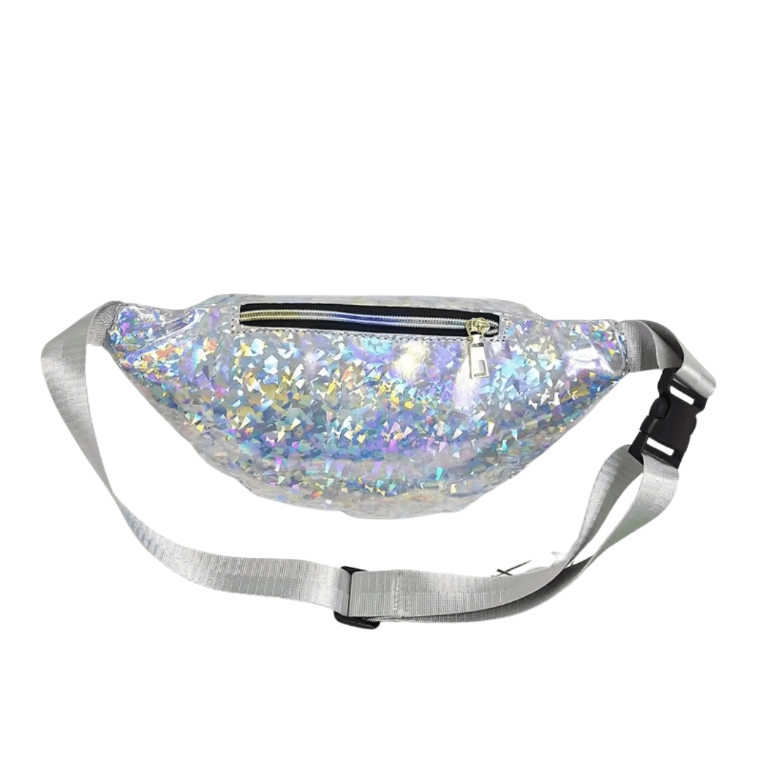 Bauchtasche Glitter Holo Silber - TwentyFourParty