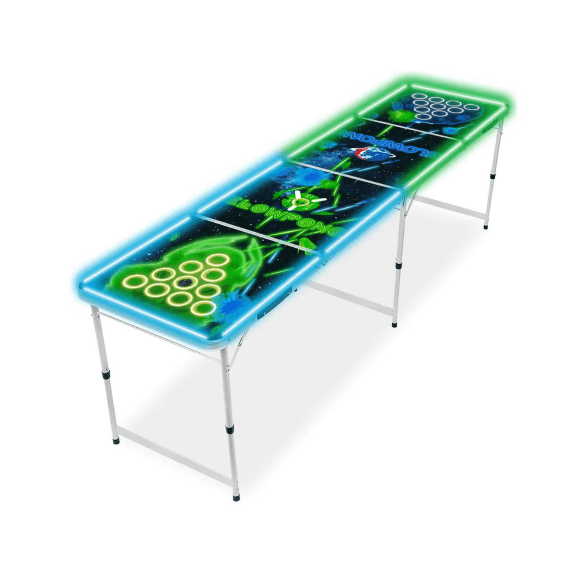 Beer Pong Tisch Alien VS. Human LED - TwentyFourParty