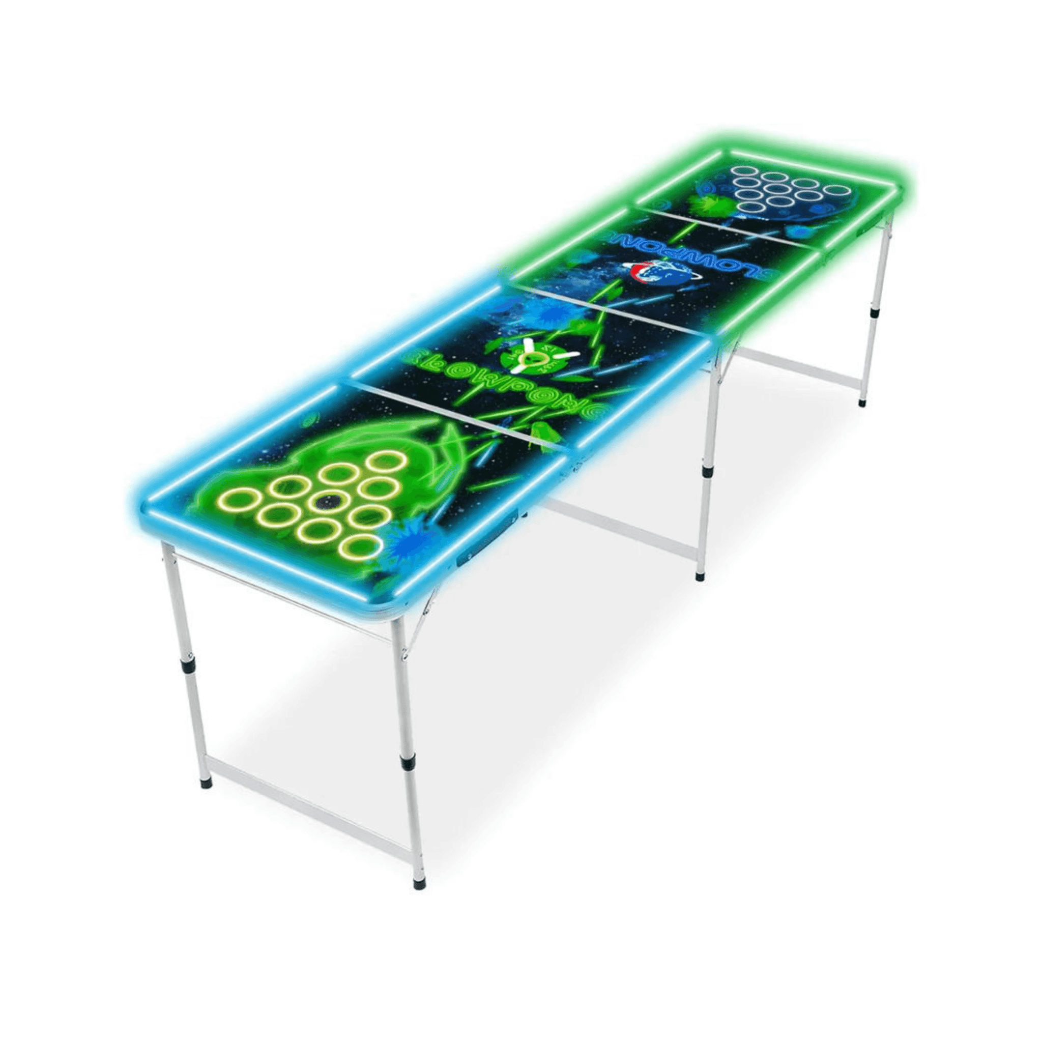 Beer Pong Tisch Alien VS. Human LED - TwentyFourParty