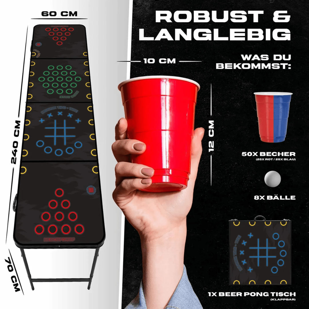 Beer Pong Tisch "Multigame" - TwentyFourParty