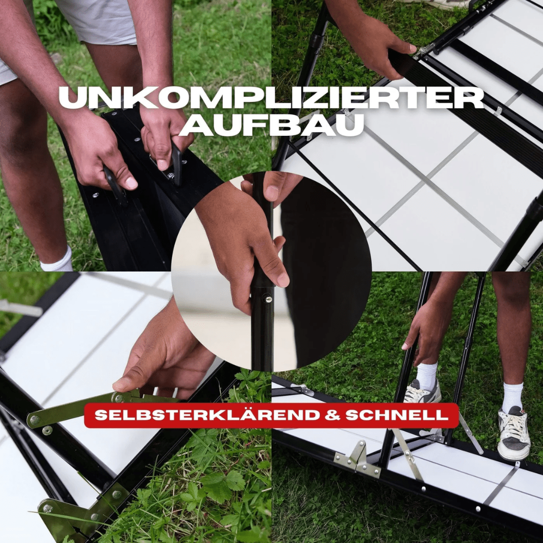 Beer Pong Tisch Set „Zum Selbst Gestalten“ inkl. Becher & Bälle - TwentyFourParty