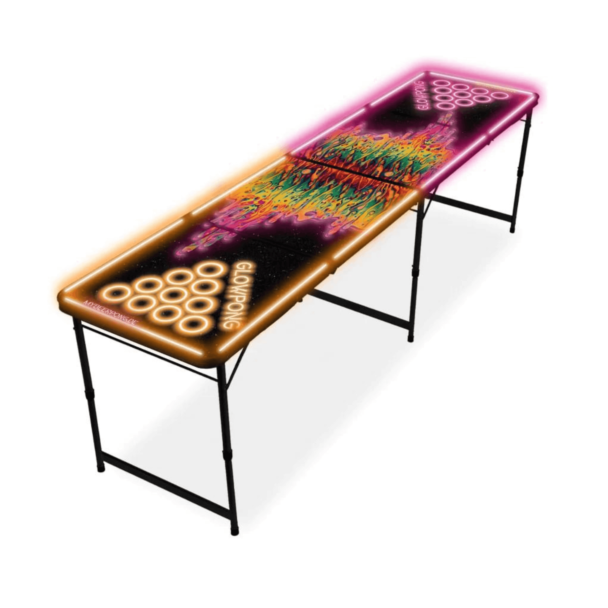 Beer Pong Tisch Space Lava LED - TwentyFourParty