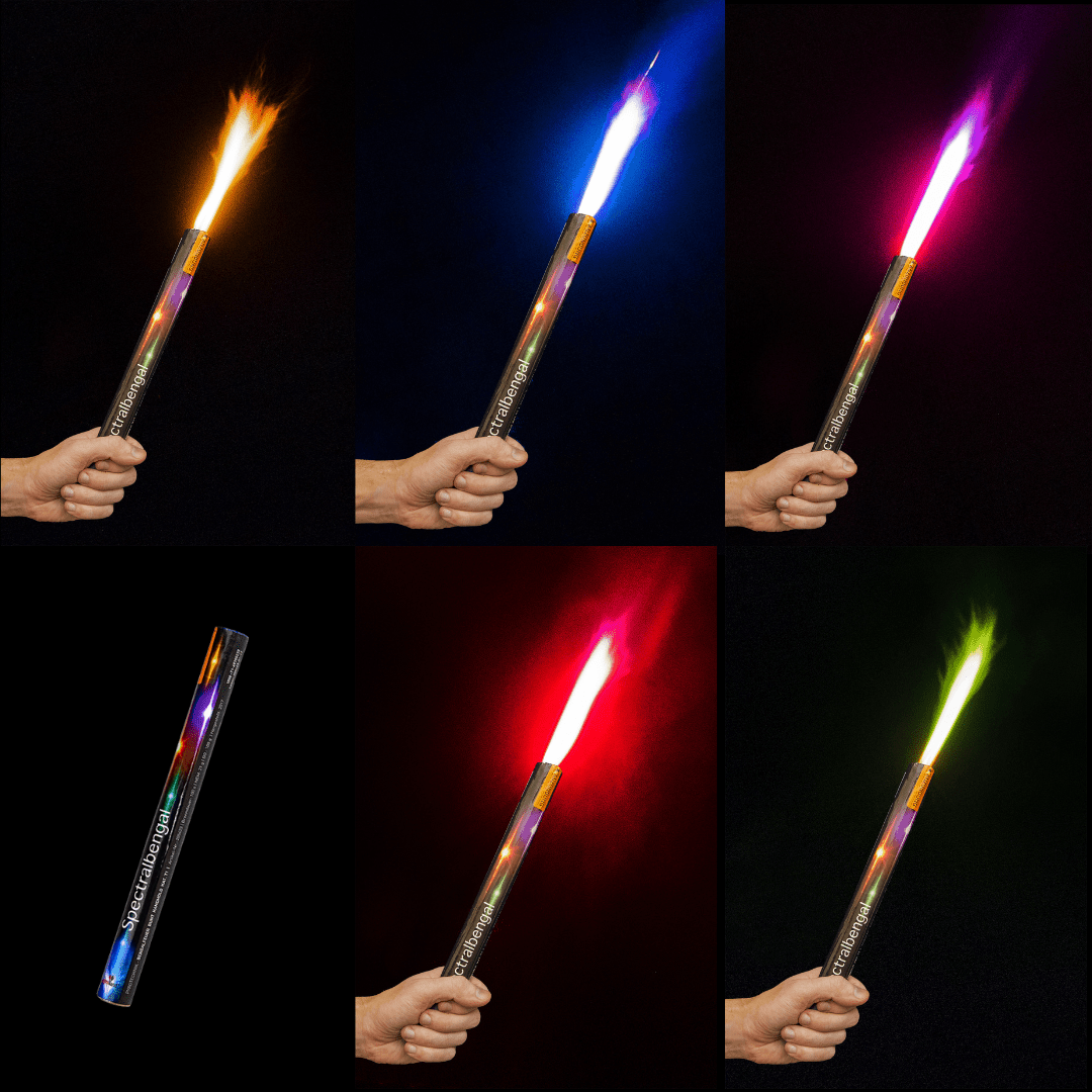 Bengalo Farbwechsel 5 Farben 100s - TwentyFourParty