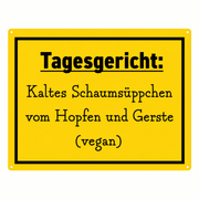 Bier Holzschild Tagesgericht - TwentyFourParty