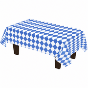 Bierfest Tischdecke Blau Weiß 270 x 136 cm - TwentyFourParty