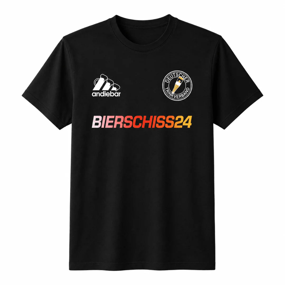 Bierschiss24 Germany Bier T-Shirt Schwarz