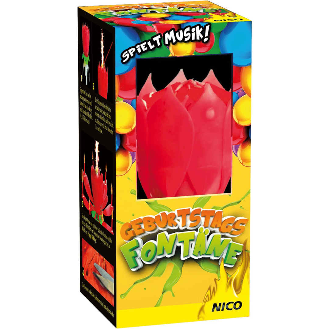 Blumenkerze mit Musik & Feuerwerk - TwentyFourParty