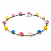 Bunter LED Blumen Haarkranz - TwentyFourParty