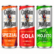 Captain Morgan Mix Pack – 12 Dosen (Cola, Mojito, Spezial) - TwentyFourParty