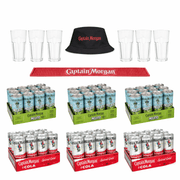 Captain Morgan XXL Party Bundle 72 Dosen + GRATIS Zubehör - TwentyFourParty