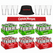 Captain Morgan XXL Party Bundle 72 Dosen + GRATIS Zubehör - TwentyFourParty