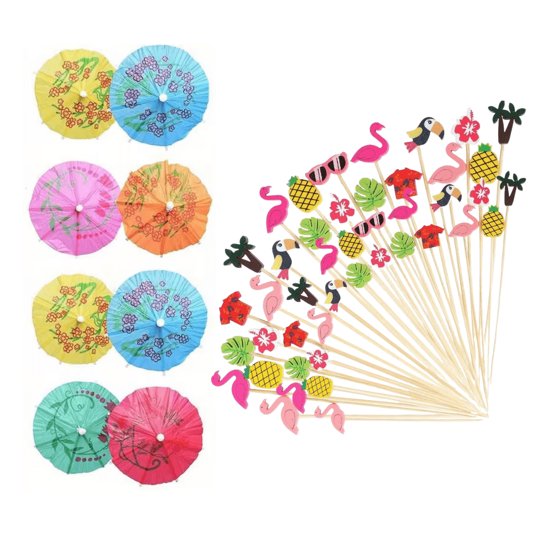 Cocktail - Deko Set Tropenmix 200 - teilig - TwentyFourParty