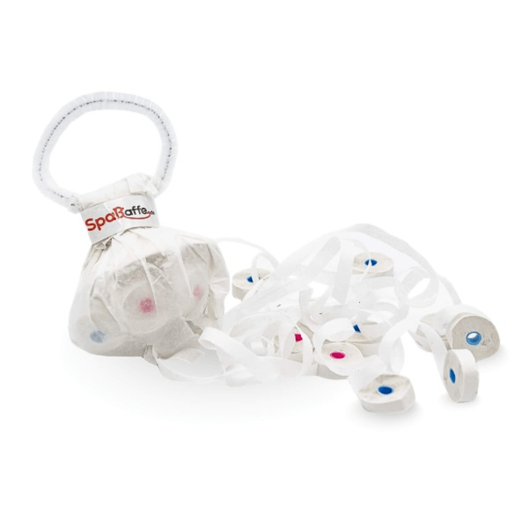 Confetti Balls, Weiße Streamer - TwentyFourParty