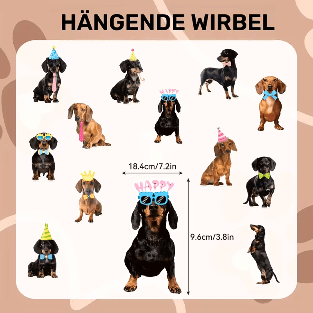 Dackel Hänge Spiralen - TwentyFourParty