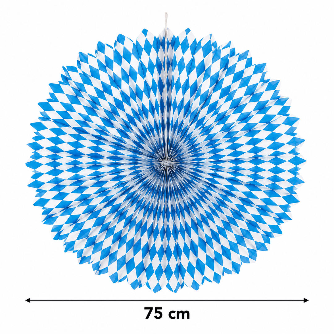 Dekofächer Bayrische Raute 75 cm - TwentyFourParty