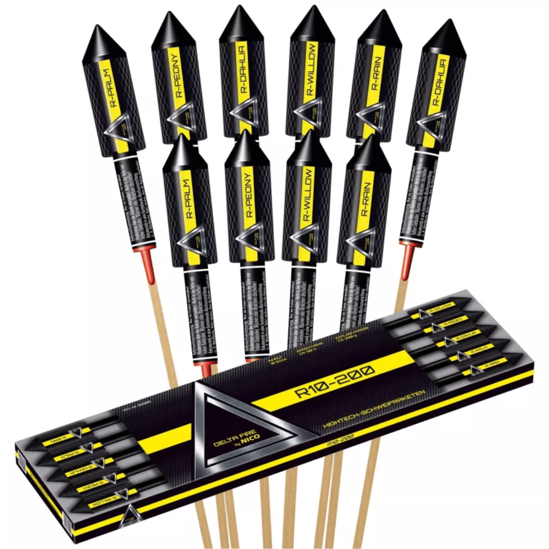 Delta Fire R10 - 200, 10er - Rak. - Schtl. - TwentyFourParty