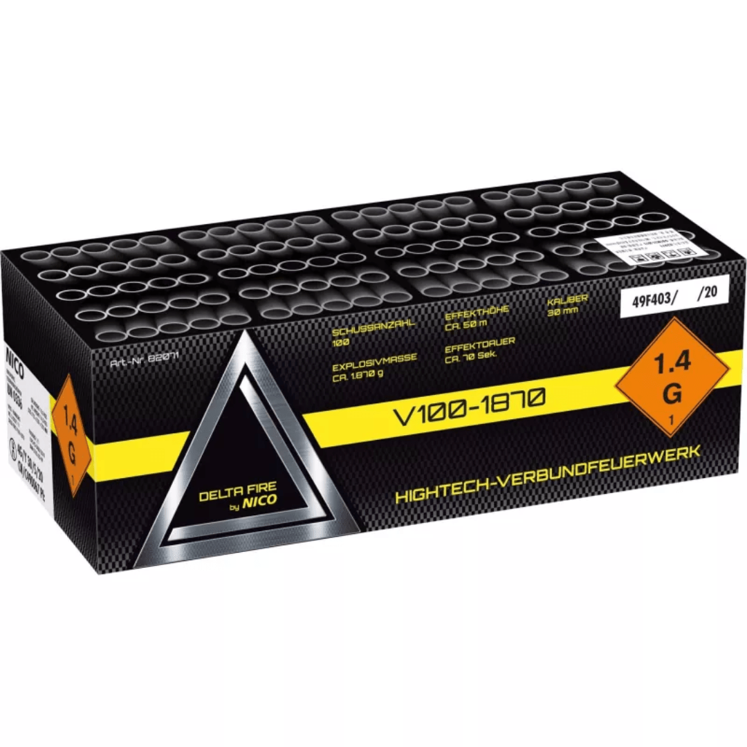 Delta Fire V100 - 1870, 100 Schuss - TwentyFourParty