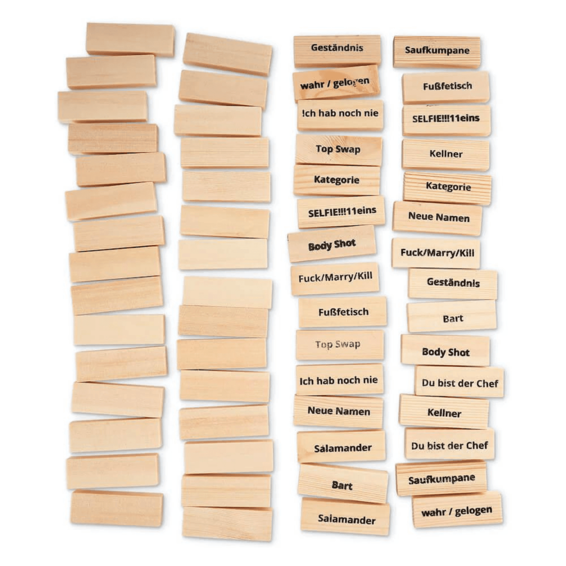 Der Saufturm - Geschicklichkeits - Partyspiel inkl. 4 Shot - Gläser - TwentyFourParty