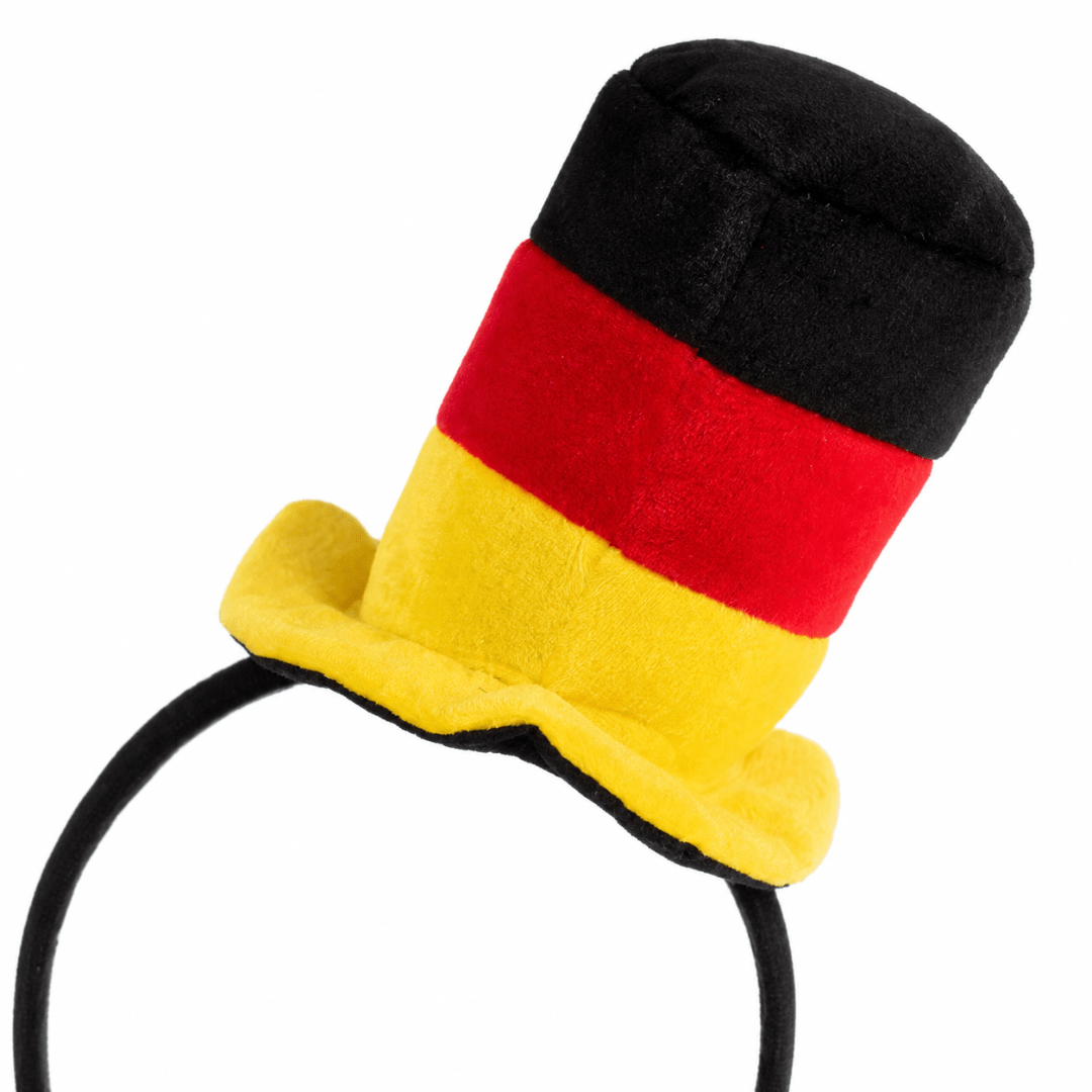 Deutschland Fan Haarreif mit Zylinder - TwentyFourParty