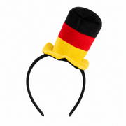 Deutschland Fan Haarreif mit Zylinder - TwentyFourParty