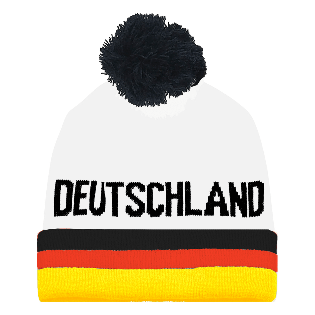 Deutschland Fanmütze mit Bommel - TwentyFourParty