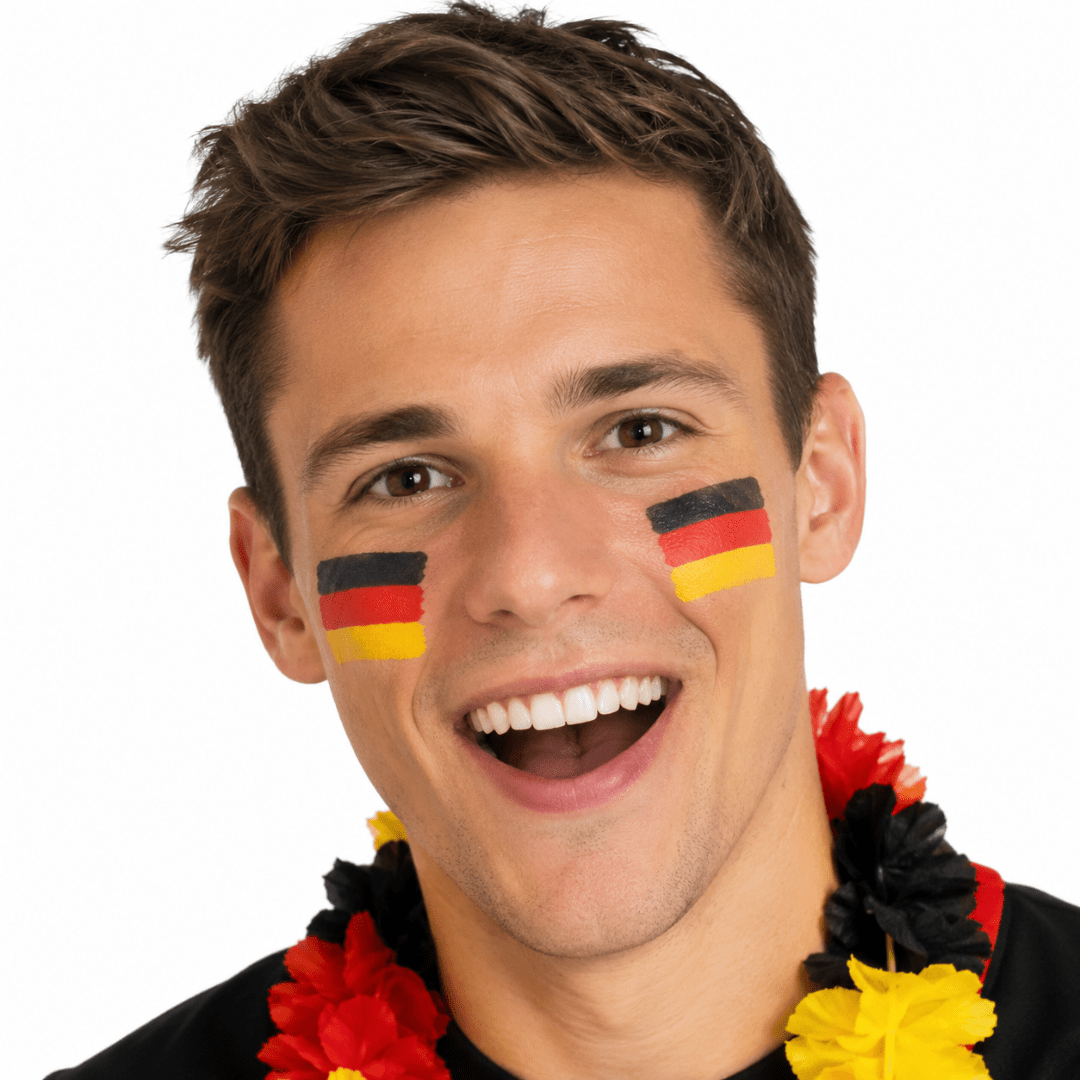 Deutschland Fanschminke Schwarz Rot Gold - TwentyFourParty