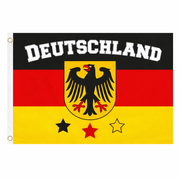 Deutschland Flagge Schwarz - Rot - Gold mit Adler - TwentyFourParty