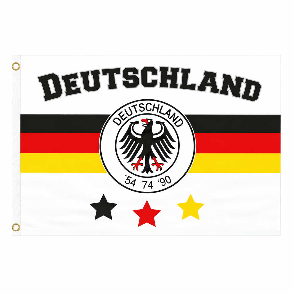 Deutschland Flagge Weiß mit Adler - TwentyFourParty