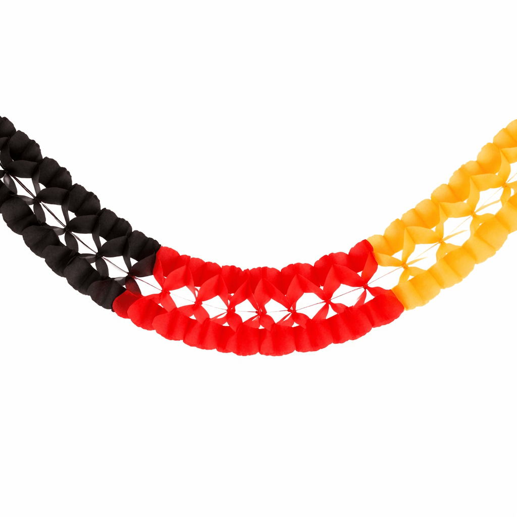 Deutschland Girlande Ø 16 cm 4 m Papier - TwentyFourParty