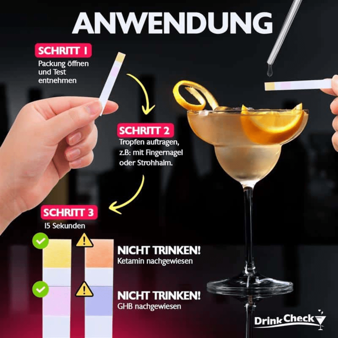DrinkCheck K.O. Tropfen Schnelltest - TwentyFourParty