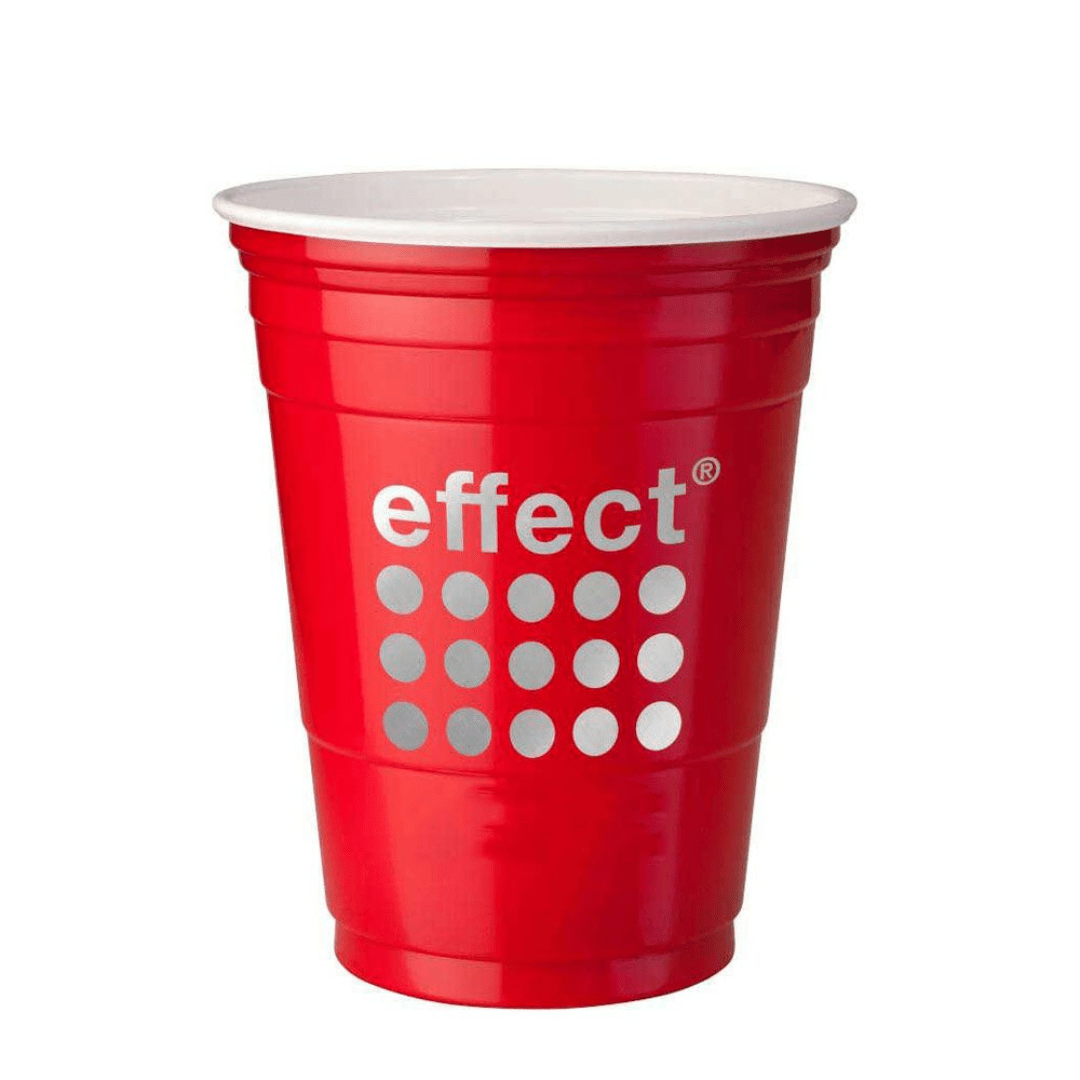 effect® Hard Red Cup - TwentyFourParty