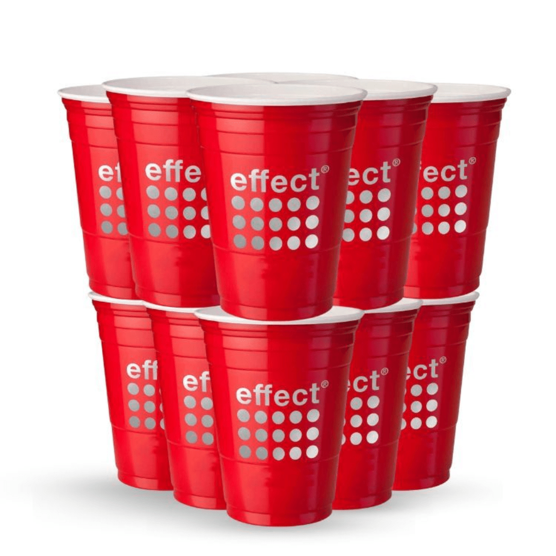 effect® Hard Red Cup - TwentyFourParty