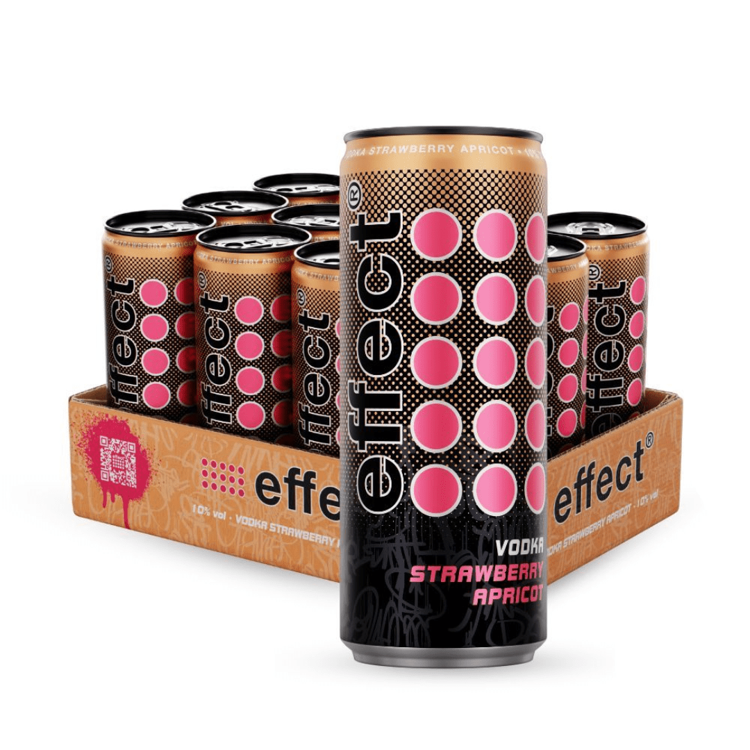 effect® Vodka Strawberry Apricot Dose 0,33L - TwentyFourParty