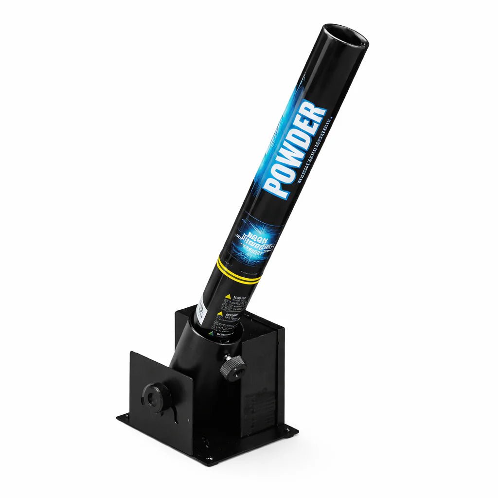 Elektrische Pulverkanone 40 cm Blau - TwentyFourParty