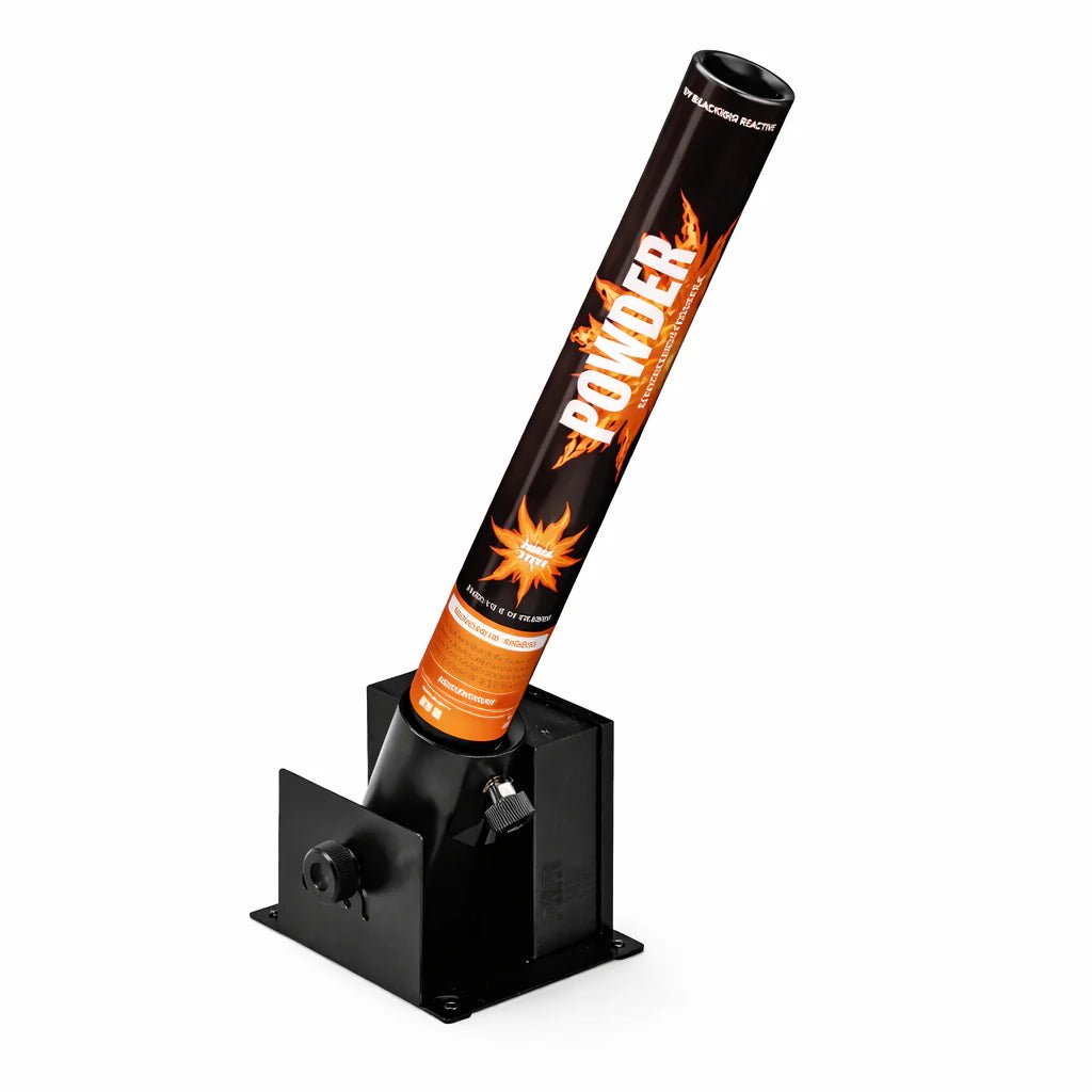 Elektrische Pulverkanone 40 cm Orange - TwentyFourParty
